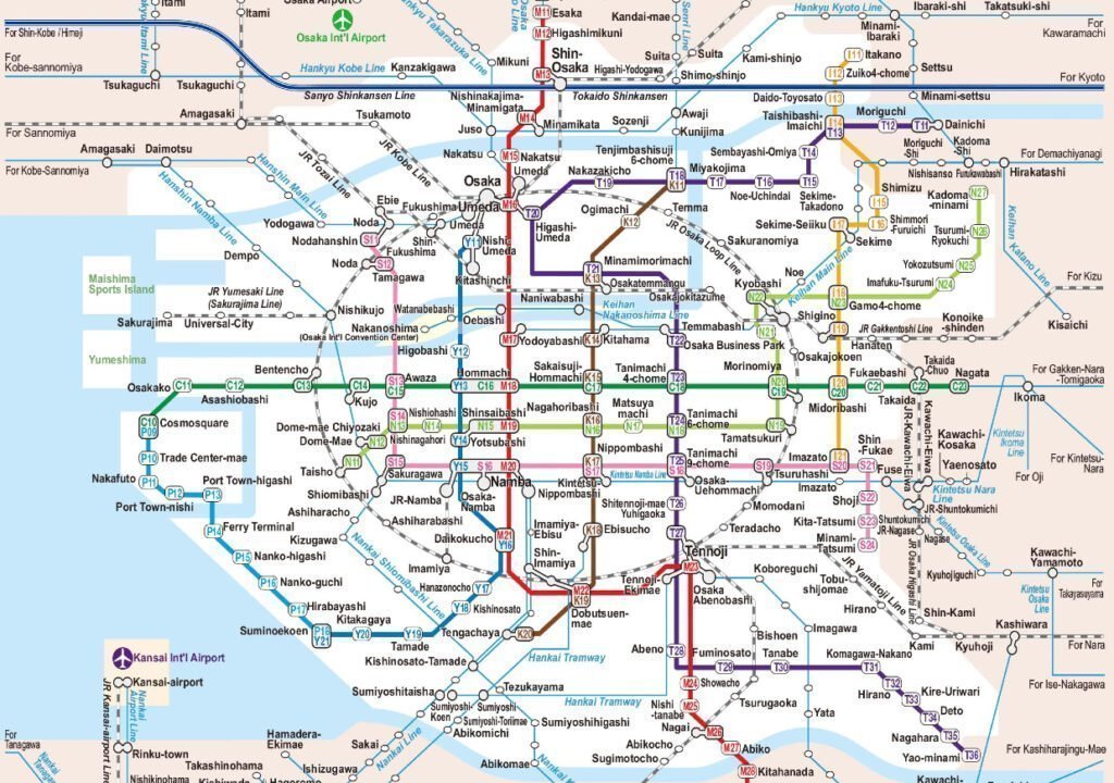 Osaka Şehir Haritası
