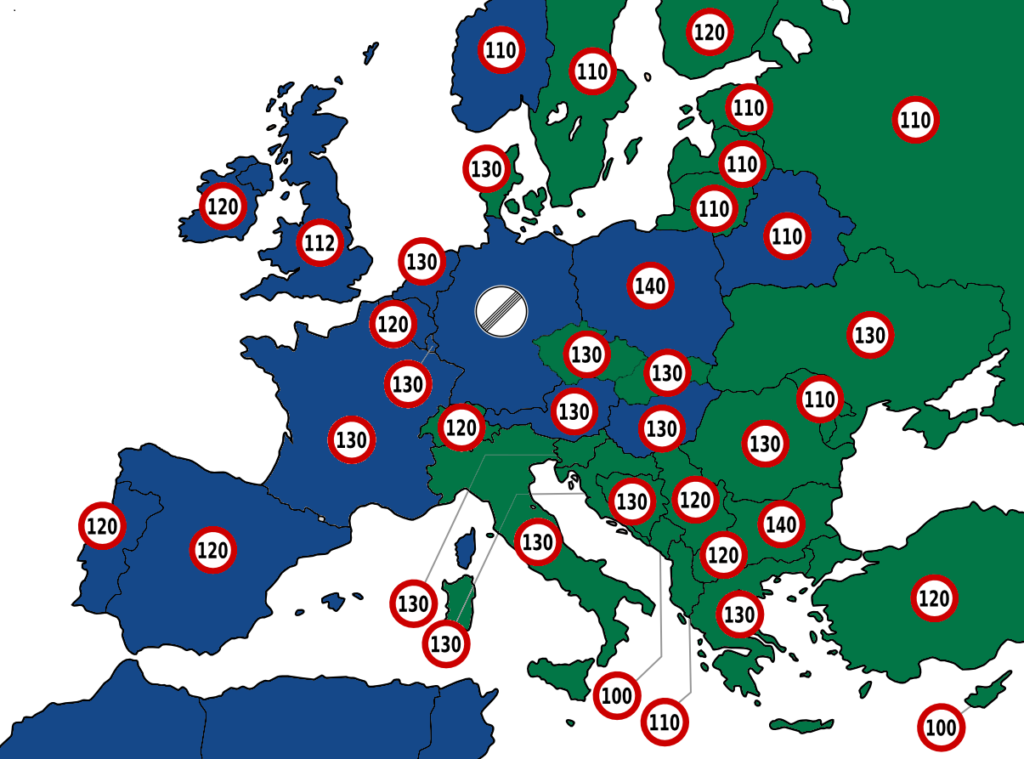 Avrupa Hız Limitleri - Avrupa Trafik Rehberi