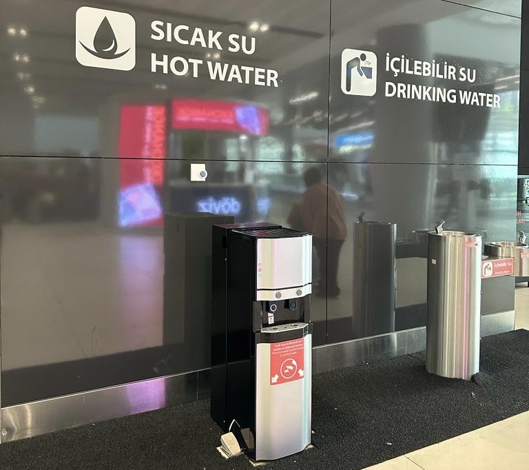 İstanbul Havalimanı için öneriler - Sıcak ve içilebilir Su Uygulaması