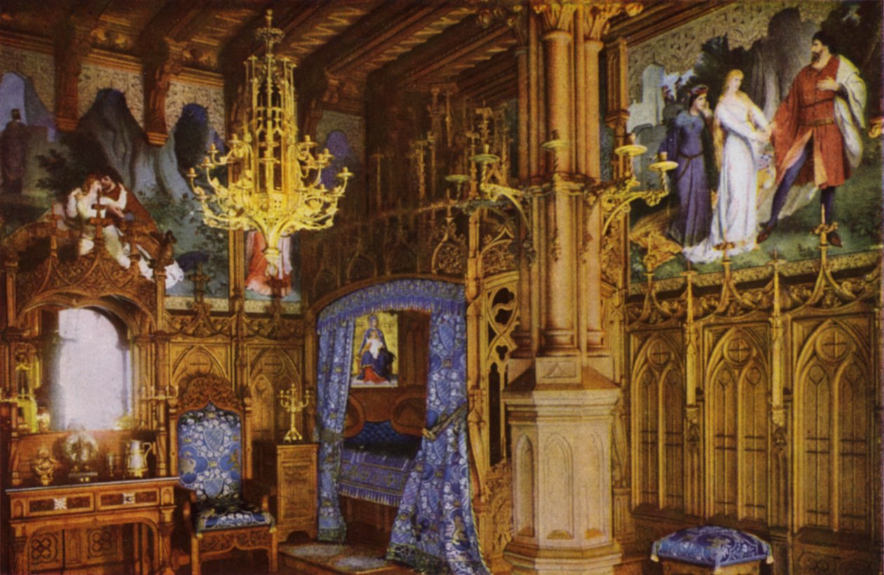 Neuschwanstein Şatosu - Kralların Yatak Odası